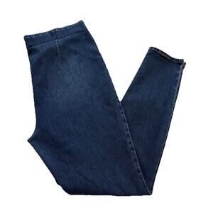 White House Black Market Pull On Jeggings Women’s Size 14 Dark Wash 28” Inseam